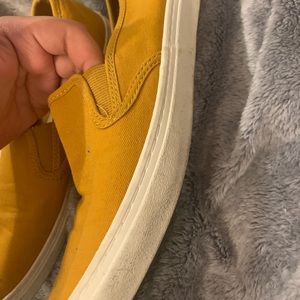 Yellow low top shoes